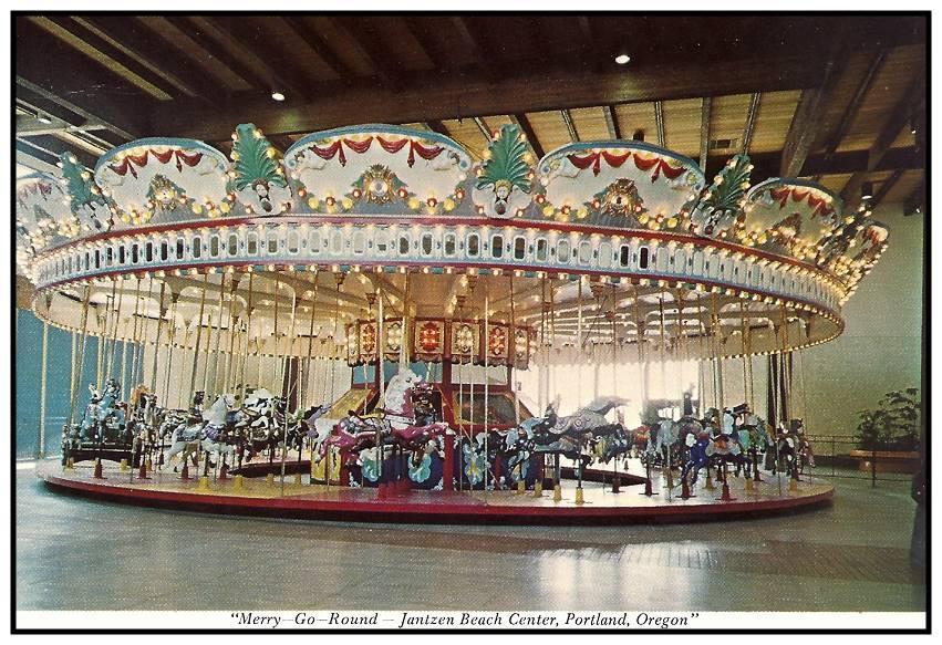 This carousel was sold and moved to Bickleton, Washington in 1924 when Oaks Park acquired a