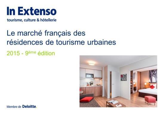 Our Tourism, Culture and Hospitality News Consulting, Valuation, Transactions Annual study: The French Urban Residence Market The 9 th edition of In Extenso TCH s annual study on French urban