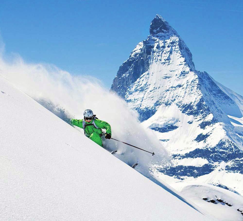 JOIN THE US CHEFS SKI CLUB AND THEIR FAMILY & FRIENDS At a 4-Star hotel on a gourmet and ski adventure in Italy & Switzerland Wedel & yodel in Cervinia and Zermatt