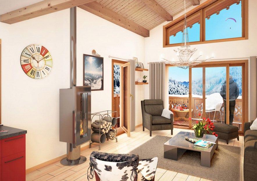 Property Information Perle de Savoie is a brand new collection of newbuild properties in Châtel. The apartments range from studio to four bedrooms.