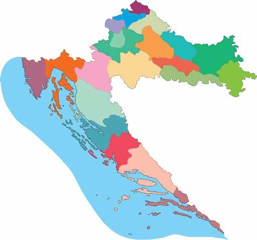General data on the Republic of Croatia REPUBLIC OF CROATIA Map of counties 20 2 5 6 21 1 7 10 18 8 4 3 12 11 14 16 9 13 15 17 19 COUNTIES 1 Zagreb 2 Krapina - Zagorje 3 Sisak - Moslavina 4 Karlovac
