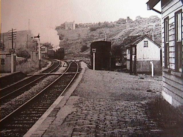 The workings on the Graig can been seen behind the signal box which was north of the station towards Gowerton.