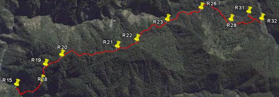 8km Total time 4 hrs 50 min Walking time 4 hrs 30 min A short overland section occurs after 45 minutes or so (R35 725masl), a small low gravelly