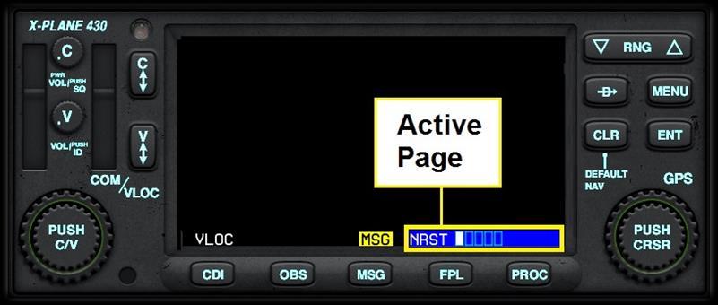 Nearest Page Group Shortcut to the Nearest Page Group To quickly go to the Nearest Page Group: Click and HOLD the CLR button Then Click the GPS Outer Rotary at the 3 O clock position TWICE.