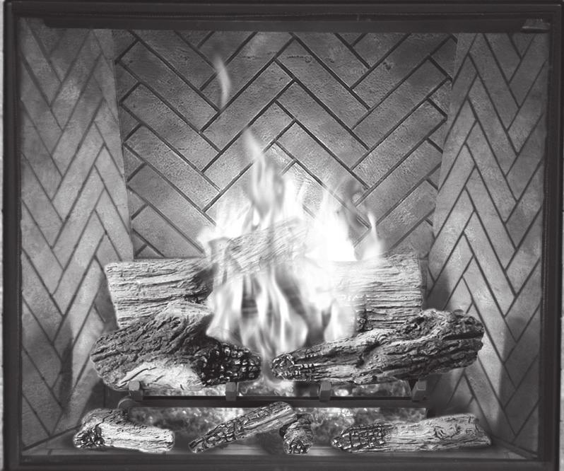 #20 for proper flame pattern. Open primary air shutter if the logs, glass, and firebox have carbon accumulation and / or the flames are long, dark and stringy.