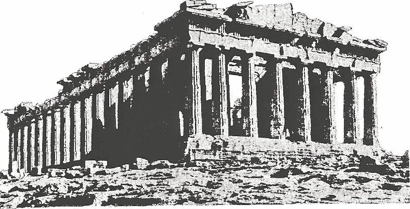 The Golden Age of Athens The Rise of Athens The Athenians built this temple, called the Parthenon, around 44O B.C. Many people think the Parthenon is one of the most beautiful buildings ever built.