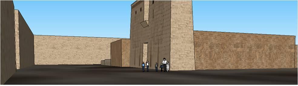 Figure 5-38: A view for the visitors at Opet Temple in Karnak Temples by
