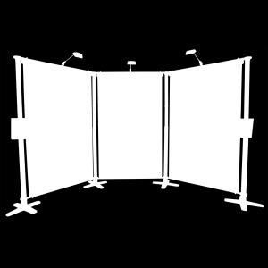 BANNER STAND SYSTEM AERO BANNER STAND SYSTEM The Aero Complete Kit is an indoor modular backwall system, and is one of the most versatile on the market.