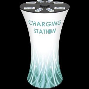 With a sleek appearance and high functionality, the Charging Counter is excellent for retail applications, trade shows and events. $1900.