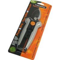 hand - reduced hand fatigue lifetime warranty Softgrip Floral ByPass Pruner overall 8" long maximum cut is 1/2" diameter features include twine cutting notch ambidextrous open/close lever stem