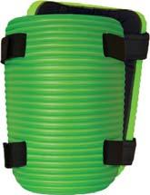 lightweight knee pads built with environmentally friendly POE foam extra thick padding reinforced with durable outer ribs to help improve grip 1-strap size come in 3-colours mixed - blue, green and