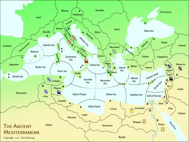 Seaborne commercial networks spread ideas as well as resources throughout the eastern Mediterranean.