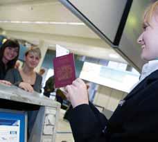 The check-in process Once you are in the correct terminal and you have your check-in desk number,