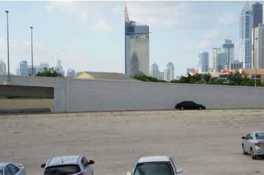 This land parcel (open on three sides) overlooks the busy Sheikh Zayed Road and has some reputable institutions within a two kilometer radius.