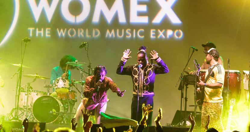 WOMEX, The World Music Expo WOMEX é encontro profesional para o sector das músicas do mundo, que inclúe unha feira profesional, uns 60 showcases (concertos, a maioría abertos ao público) que atrae a