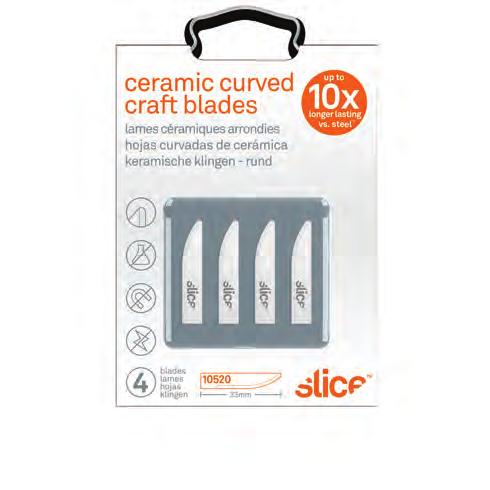 replacement blades #10518 & #10520 sharp but safe ceramic blade for clean and precise cuts ideal for arts & crafts replaces dangerous metal craft knives & blades 1.