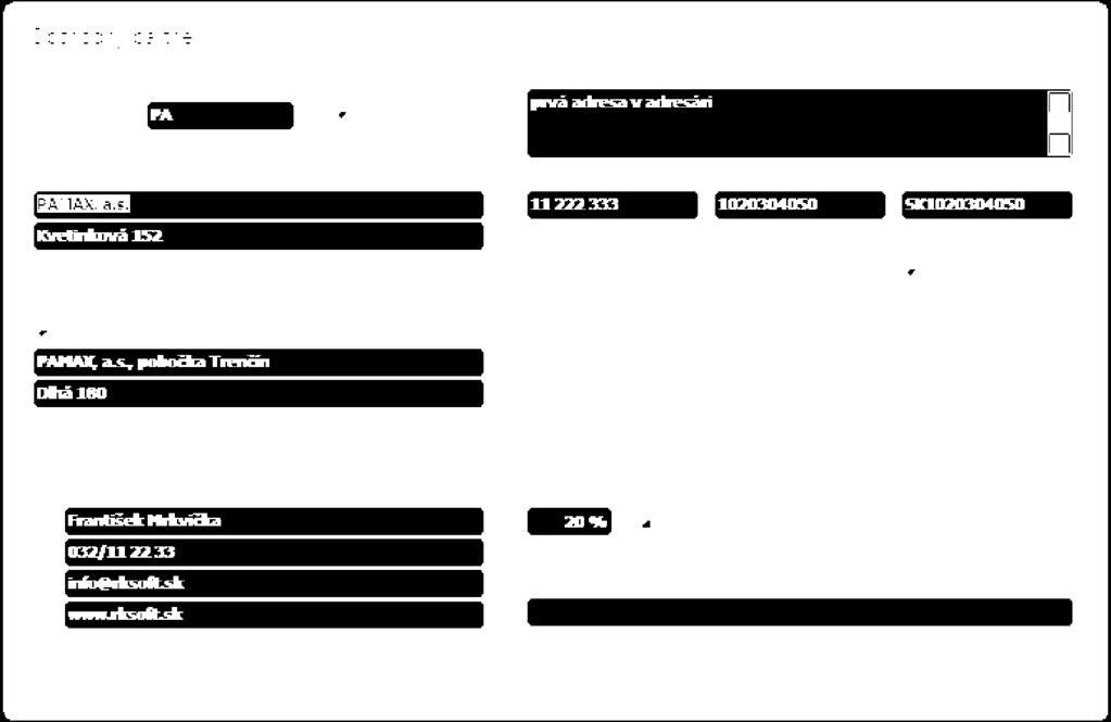 Aktivan Poslovni partner kome je dodeljen bar jedan dokument ili pla anje, ne može biti obrisan iz sistema, ali se može postaviti kao "NEAKTIVAN" (prikazan sivom bojom i precrtan).