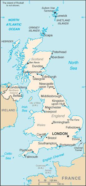 UK is a country of islands off the coast of mainland Europe.