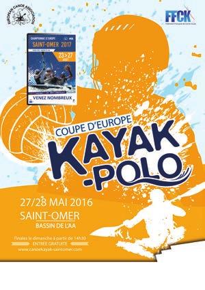 Information : tipcd62@aol.com On 27th and 28th May, Saint-Omer will welcome the first stage of 2017 ECA Canoe Polo European Cup.