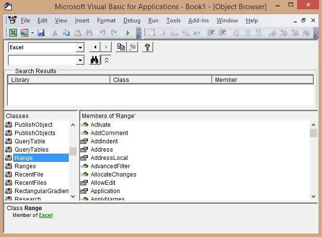 Slika 3:Object Browser 1.4.3 Forma kao korisničko sučelje u Excelu Svaka aplikacija zahtjeva neku vrstu korisniĉkog suĉelja (Interfaces).