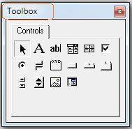Slika 5:Okvir Toolbox sa osnovnim kontrolama Kontrole za prikazivanje i ureċivanje teksta su Label i TextBox. Natpis (Label) koristi se za prikaz teksta, a tekstni okvir (TextBox) za upis teksta.