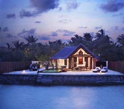 Lagoon Suite built over water offers luxury and privacy in its spacious