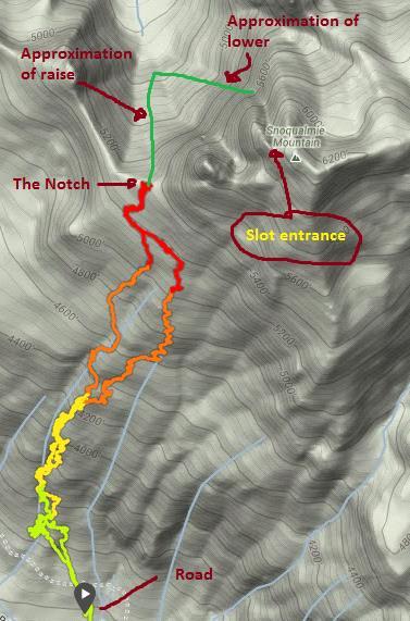 All slides and pictures courtesy of Andy Hill, King County SAR Visual Overview Patient was injured with skiing The Slot couloir on the North side of Snoqualmie mountain Patient was ended up NE of The
