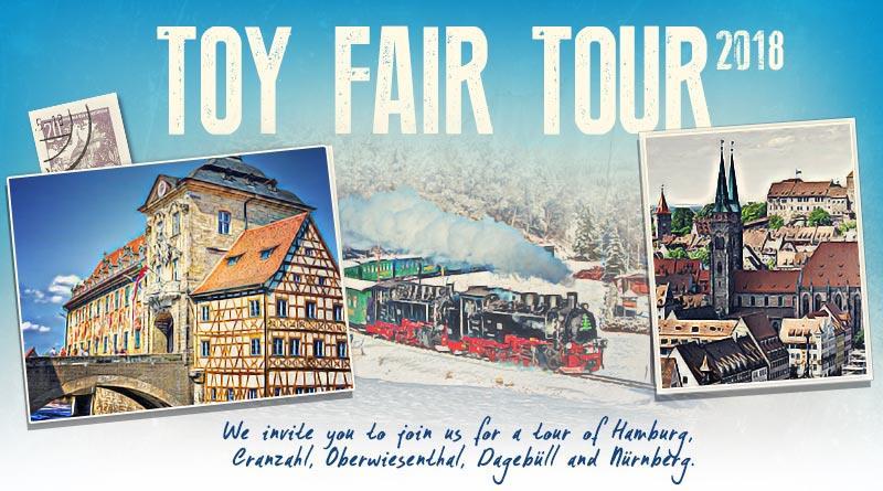 Tour Highlights Tour the city and harbor of Hamburg Visit the biggest layout in the world Train Ride to the North Sea Attend the International Toy Fair, which is not open to the public Visit