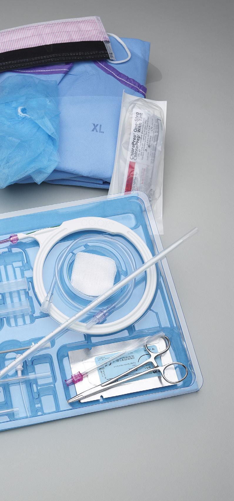 Optional maximal sterile barrier preparation bundle The following optional components are included in the maximal sterile barrier trays and comply with CDC, IHI, and SHEA/IDSA guidelines: Sterile