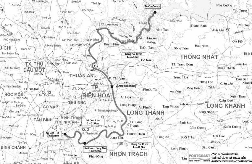 Figure 5C.18 Sai Gon Hieu Liem Route S3-4 Sai Gon Hieu Liem (Dong Nai River) 88 mainly III & partially I III 18 200 50 70 0.6 8.0 1.