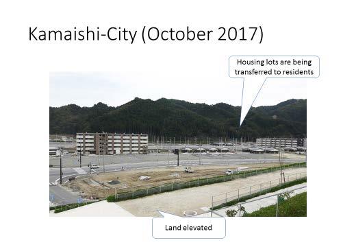 As you can see, many of the homes had been washed away and destroyed by the tsunami.