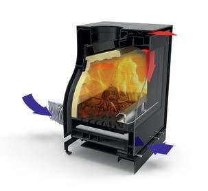 Freestanding Elise Stoves Freestanding Elise stoves feature the range s signature tapered firebox and precision airflow systems, ensuring combustion air is delivered to key areas of the firebox for a
