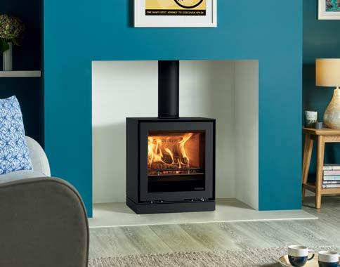 Freestanding Elise 540 Providing a 5kW heat output at an exceptional 83% thermal efficiency, the Freestanding 540 can easily heat standard sized rooms and living spaces.