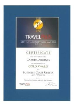 Business Class Unisex Asia/ Oceania By Travel Plus Awards  First