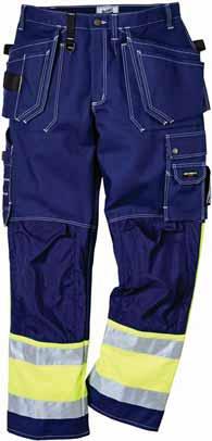 HIGH VISIBILITYCOTTONTROUSERS Trousers FAS-247 Two front and back pockets with a bellows pleat for extra width /