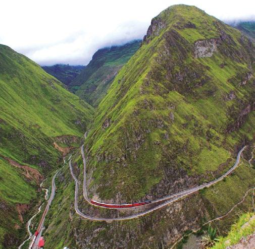 Train to the Clouds (guayaquil quito) 4 days/4 nights Saturday to Tuesday On this journey on board Tren Crucero you will climb about 12000 ft.
