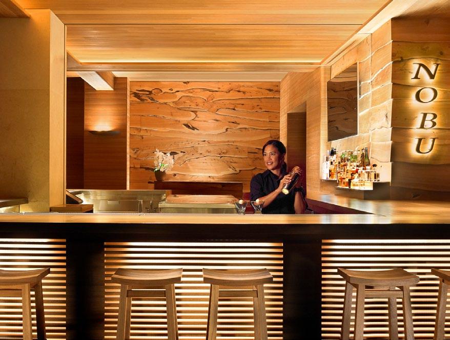 Experience the cliff-side NOBU LĀNA I for new-style Japanese cuisine, and ONE FORTY for
