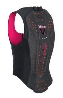 0 back protector made of adaptive dual-density foam, EN-approved 1621-2 anatomic shaped back part protector insert visible - part of the design concept new preshaped strap system for best fit