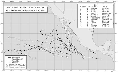 Hurricane Summary Area of Operations