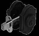 Warranty Deadbolt Features 1 throw deadbolt with two hardened steel rollers Heavy duty security strike with 3 screws Removable faceplates allow for