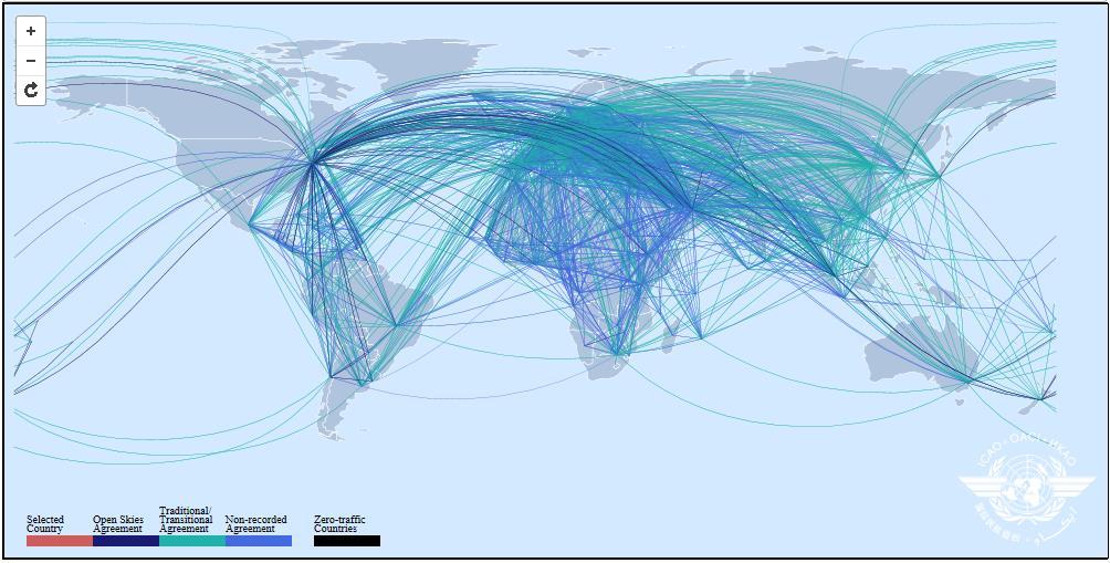 Web of bilateral air services