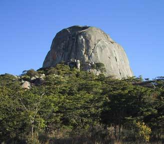vicinity of the dykes. Occasional gneissic rock is observed in the geology of the Honde River drainage area.