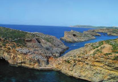 walk 10 COMINO S BLUE LAGOON 82 THE ISLAND OF COMINO Comino is the small island midway between Gozo and Malta. With an area of 2.
