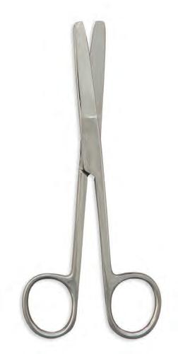 Scissors Material: Stainless Steel AISI OR, Straight, 4 1/2, Blunt/Blunt M-MS065 OR,