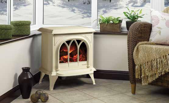 Your choice of fire is then set against the highly realistic fuel bed and individually hand painted logs, perfectly mirroring the look and atmosphere of a real woodburning stove.