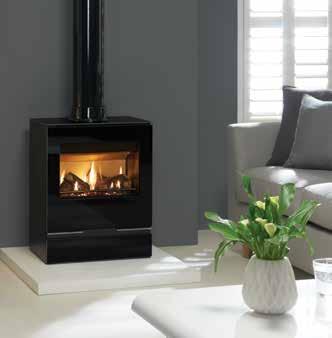 Gas Riva Vision Gas Riva Vision Medium with log effect fuel bed Gas Riva Vision Small with log effect fuel bed Offered in four sizes (Riva Vision Large overleaf) which all feature an eye-catching