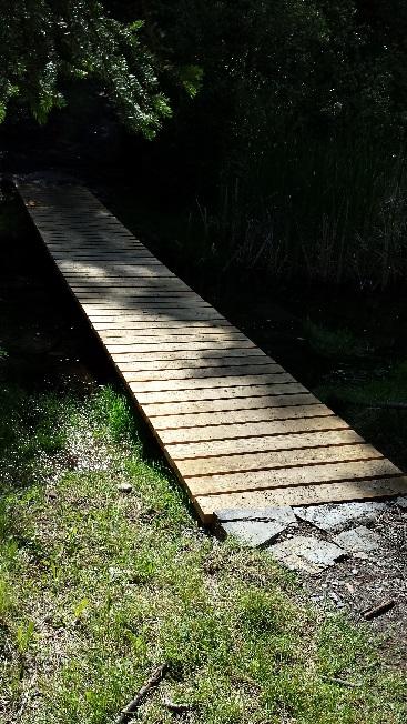 Bridge construction over Neave Creek will follow the standards set by RSTBC to ensure the safety and comfort of trail users.