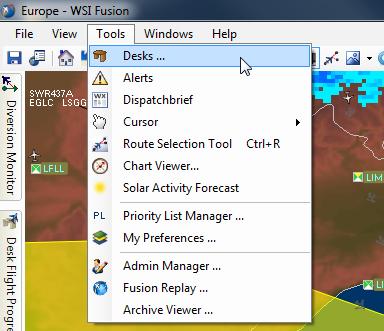 Page - 3 - Managing Desks & Desk Properties From the dashboard, select Tools > Desks After login, you may o change the desk you signed into, o select a default