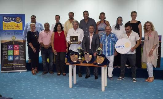 The following Rotary Club members received awards for their outstanding contribution
