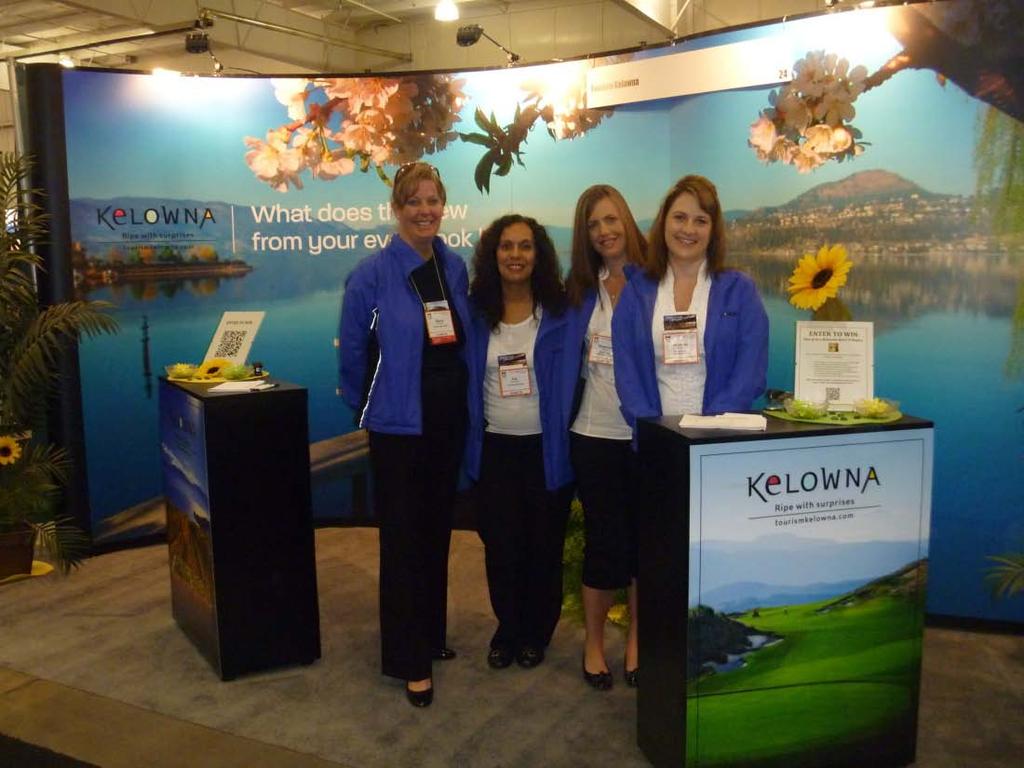 Growth Strategy - Meetings (Year-round) Team of 3 sales staff generate meetings and conferences for Kelowna from throughout Canada 600